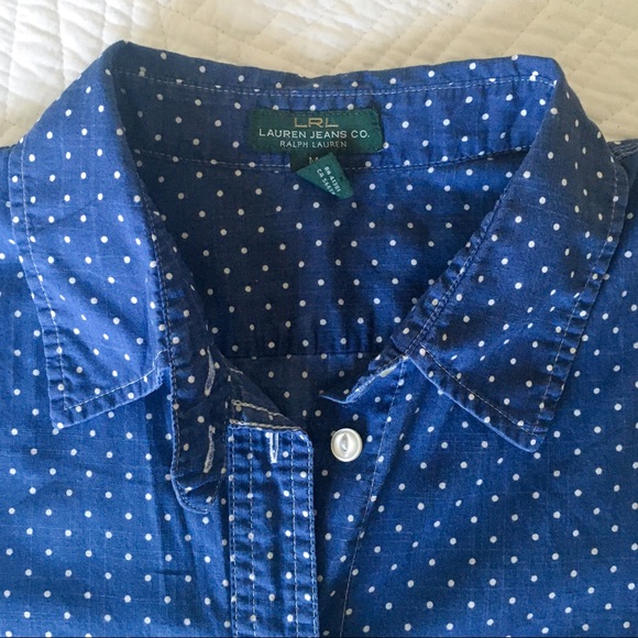 Ralph Lauren Polka Dot Button-Down Shirt - Picture 3 of 8